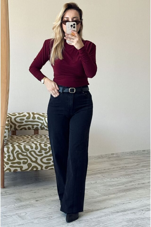 Wide Leg Siyah Pantolon